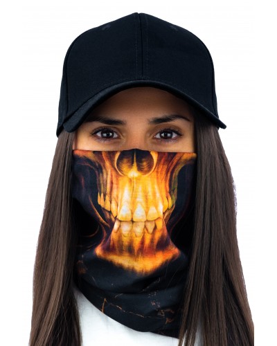 Chimneys Gothic Skull Orange