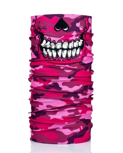 Komin Skull Moro Dark Pink