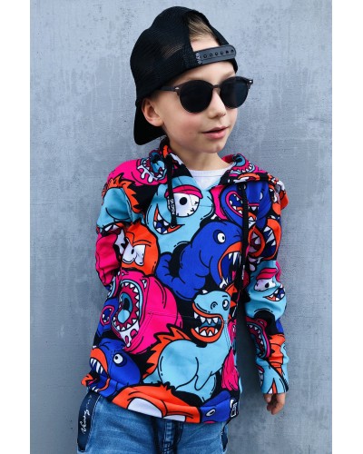 Bluza z kapturem Colorful Monsters