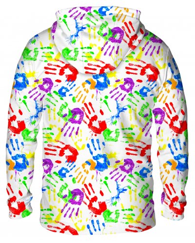 Hoodie with the hood Handprints