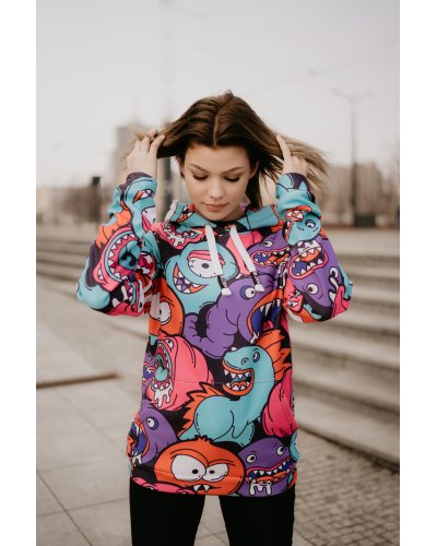 Bluza z kapturem Colorful Monsters