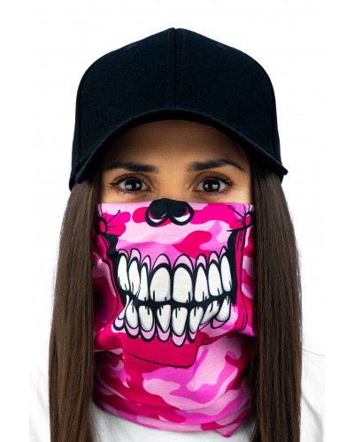 Komin Skull Moro Light Pink