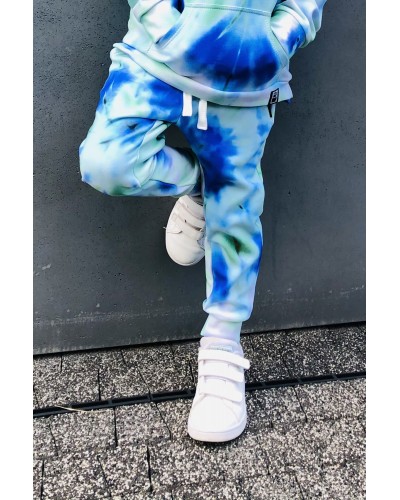 Trousers Tie Die Green