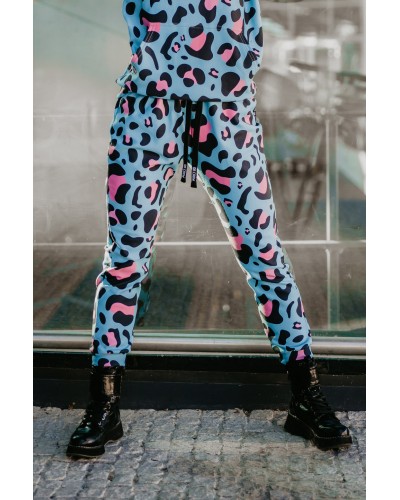 Trousers Leopard Blue