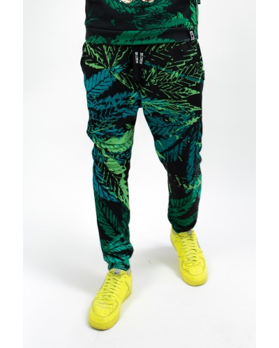 Trousers Rasta Skull Green