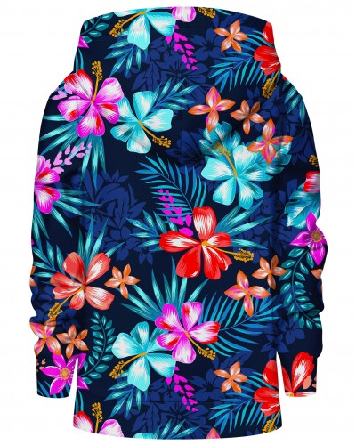 Hoodie with the hood Colorful Flowers