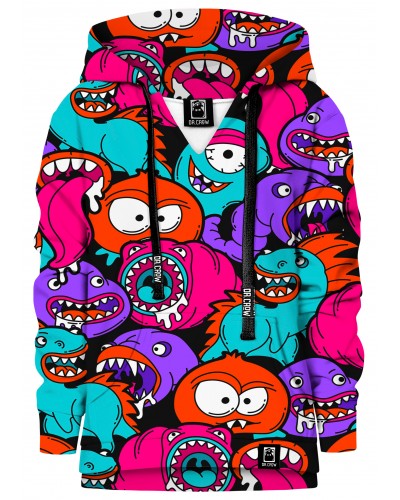 Hoodie with the hood Colorful Monsters