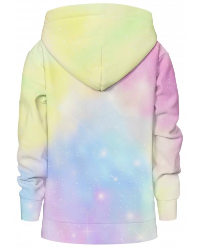 Hoodie with the hood Abstract Pastels