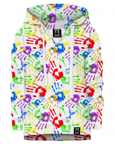 Hoodie with the hood Handprints