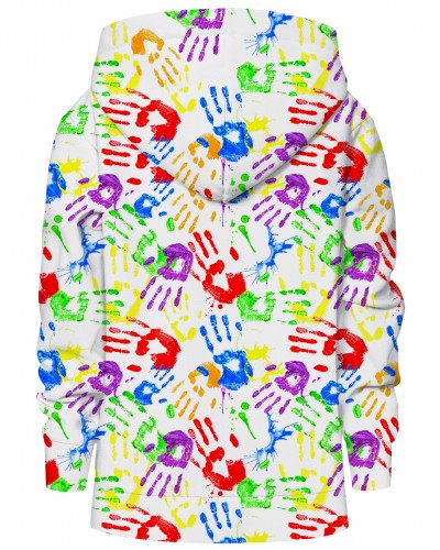 Hoodie with the hood Handprints