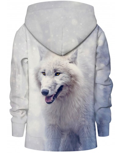 Hoodie with the hood Winter Wolf