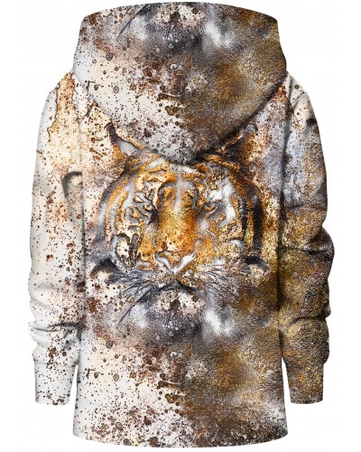 Hoodie with the hood Golden Tiger