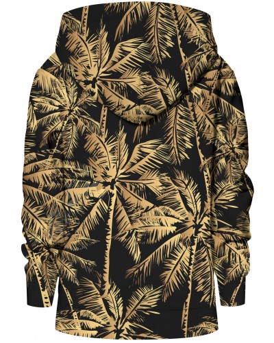 Hoodie with the hood Gold Palms