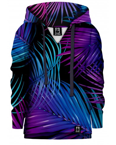 Bluza z kapturem Purple Palms