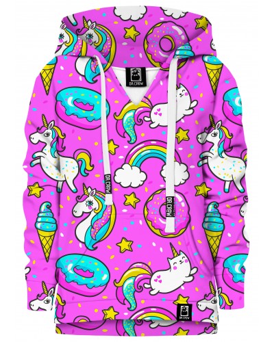 Hoodie with the hood Unicorn Confetti