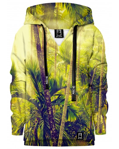 Hoodie with the hood Tropical Forest