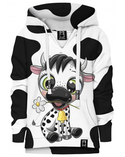 Hoodie with the hood Cute Cow