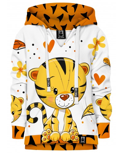 Hoodie with the hood Cute Tiger