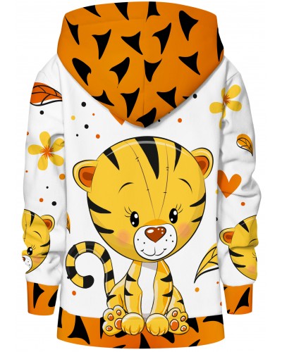 Hoodie with the hood Cute Tiger