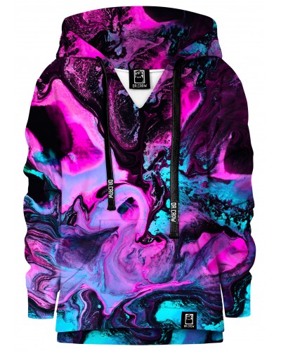 Hoodie with the hood Marble Neon