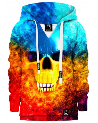 Hoodie with the hood Vampire Skull