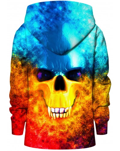 Hoodie with the hood Vampire Skull