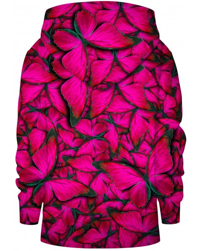 Bluza z kapturem Butterfly Pink