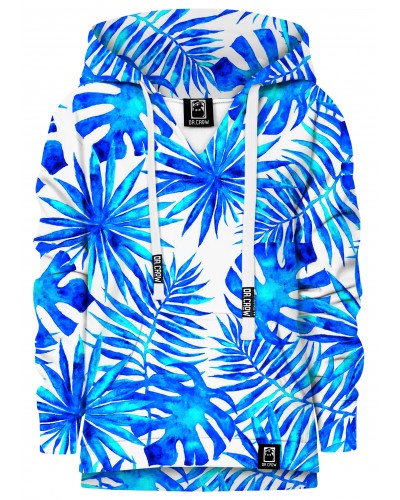 Hoodie with the hood Blue Summer Palm