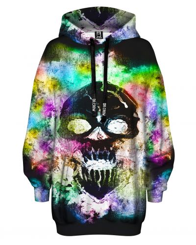 Bluza Oversize Neon Skull