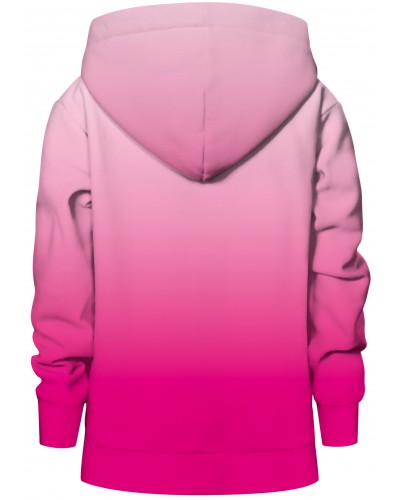 Hoodie with the hood Ombre Pink