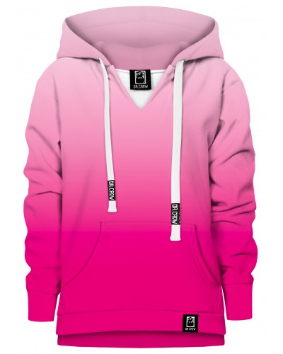 Hoodie with the hood Ombre Pink