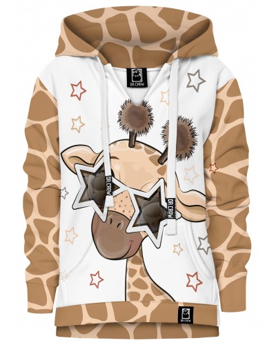 Hoodie with the hood Cute Giraffe