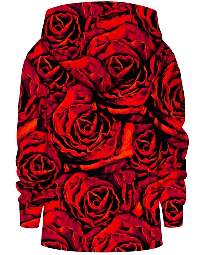 Hoodie with the hood Red Roses