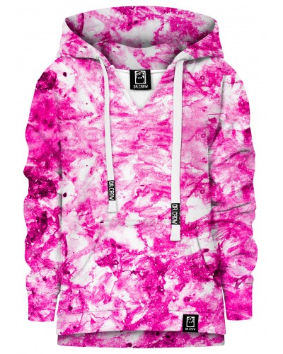 Hoodie with the hood Marble Pink