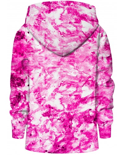 Hoodie with the hood Marble Pink