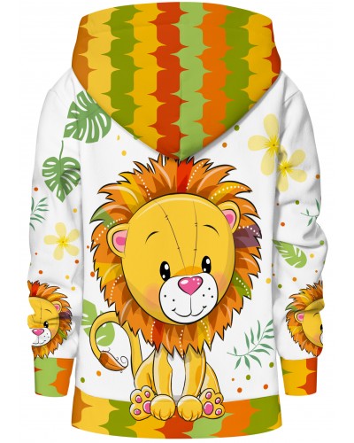 Hoodie with the hood Cute Lion