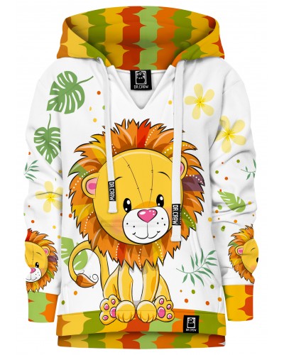 Hoodie with the hood Cute Lion