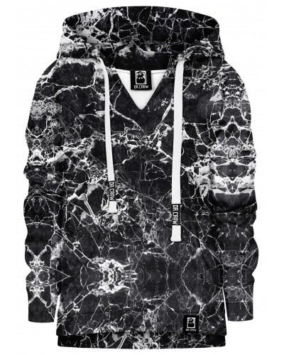 Hoodie with the hood Marble Black