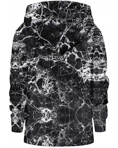 Hoodie with the hood Marble Black