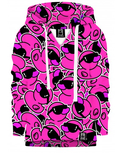 Hoodie with the hood Ducks Pink