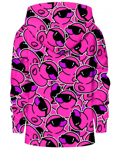 Bluza z kapturem Ducks Pink