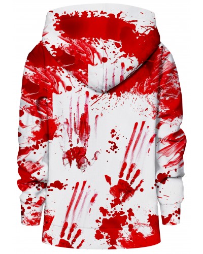 Hoodie with the hood Zombie White