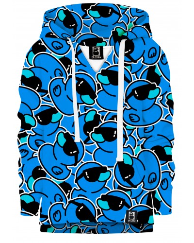 Hoodie with the hood Ducks Blue