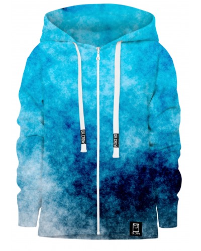 Hoodies zip Blue Grunge