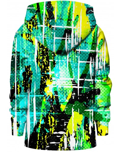 Hoodies zip Greasy Lime