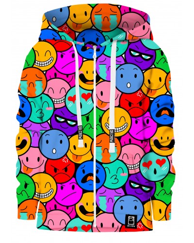 Hoodies zip Smiles