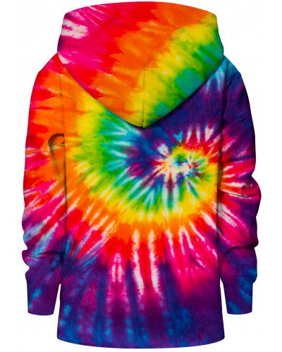 Hoodies zip Tie Die