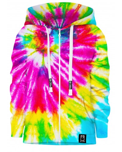 Hoodies zip Tie Die Colorful