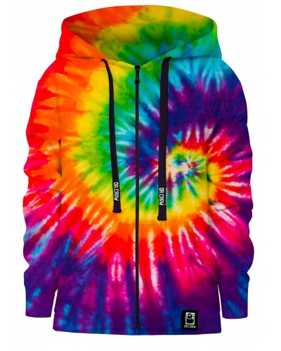 Hoodies zip Tie Die