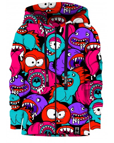 Hoodies zip Colorful Monsters